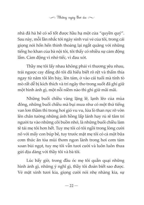 Những Ngày Thơ Ấu (Tái Bản)