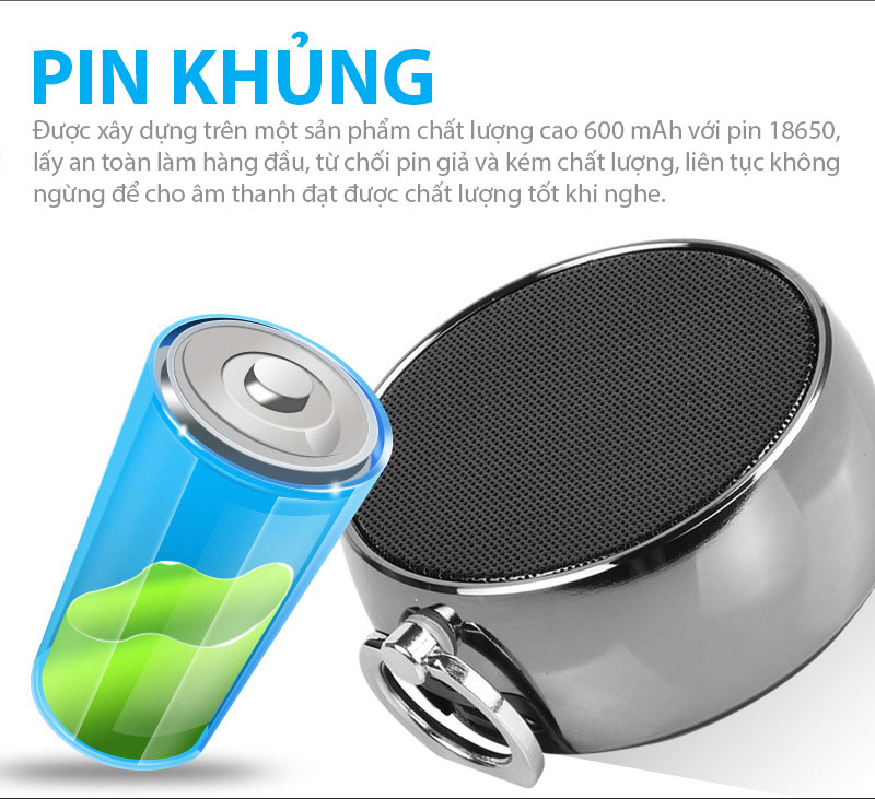 Loa Bluetooth Không Dây - Nghe Nhạc Cầm Tay - Chống nước IPX5 - Âm Thanh Chất Lượng - TWS Hỗ Trợ Cắm Thẻ Nhớ Và USB Hỗ trợ Nhận điện thoại