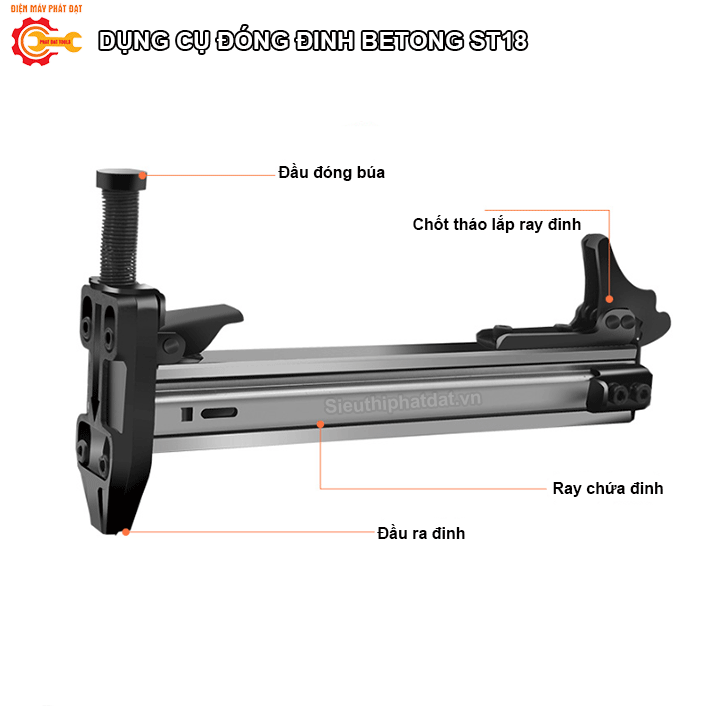 Tay cầm đóng đinh bêtông ST18