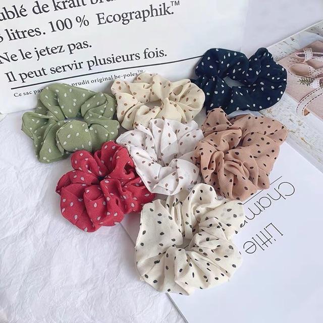 Dây Scrunchie chấm bi