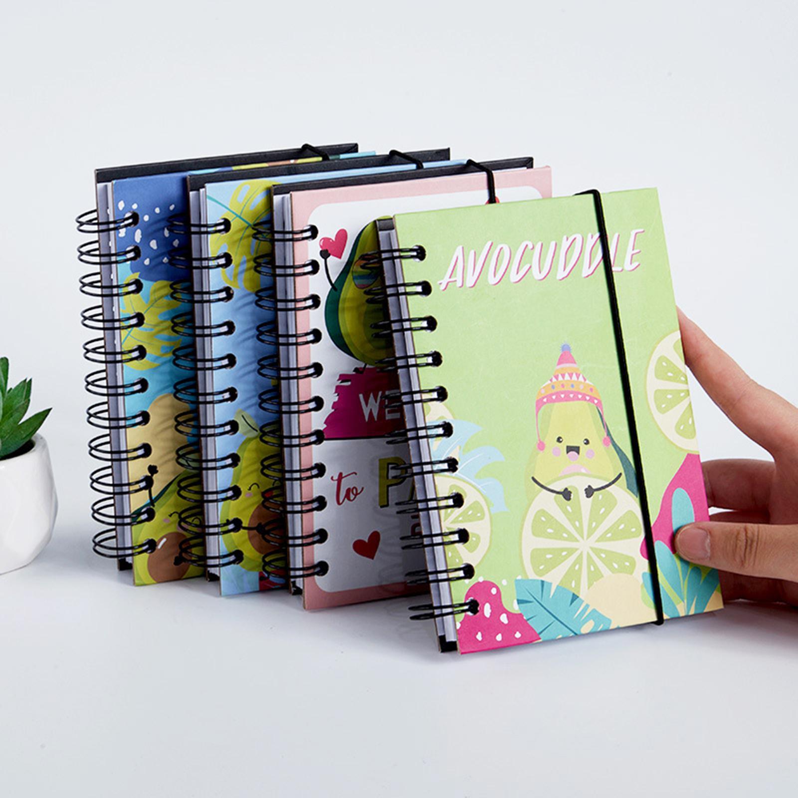 Spiral Bound Notebook, Colorful Spiral Bound Ruled Notebook, for School Supplies Office