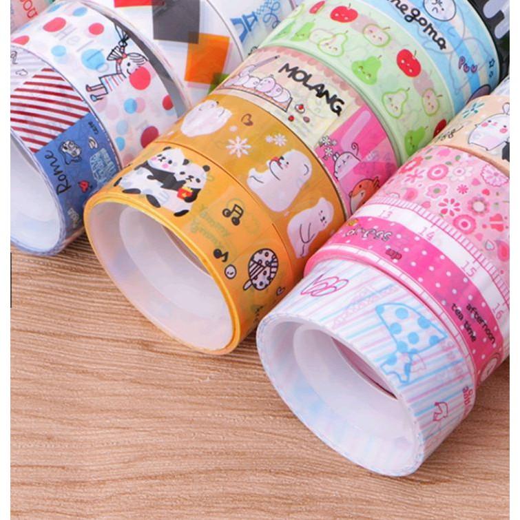 Băng dính washi tape nhiều họa tiết nguồn hàng giá rẻ
