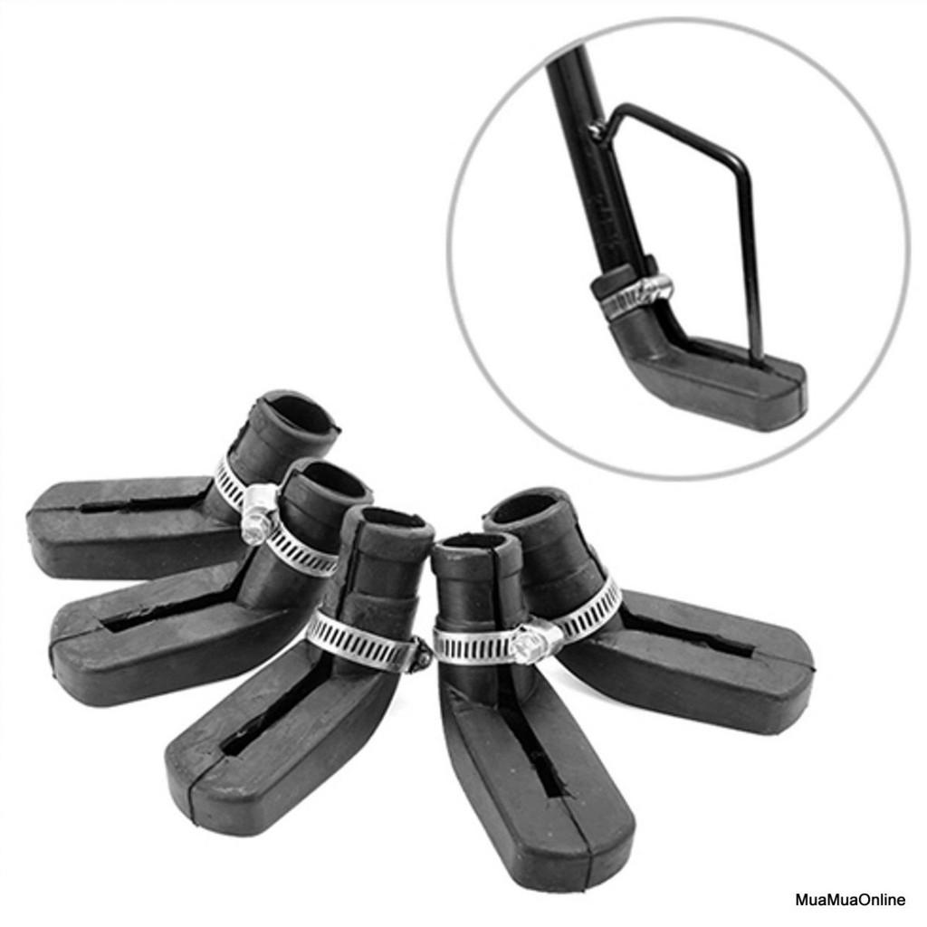 Bọc Chân Chống Xe Máy Kèm Cổ Inox
