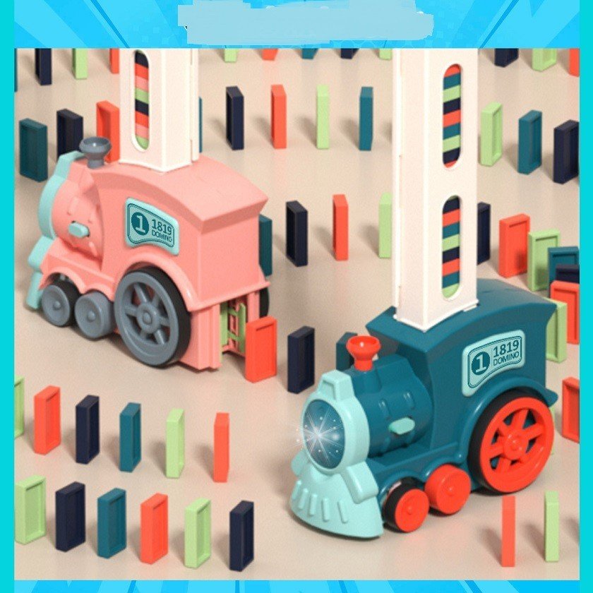 Đồ Chơi Xe Lửa Domino Train Xếp Domino Tự Động Cho Bé Vui Nhộn