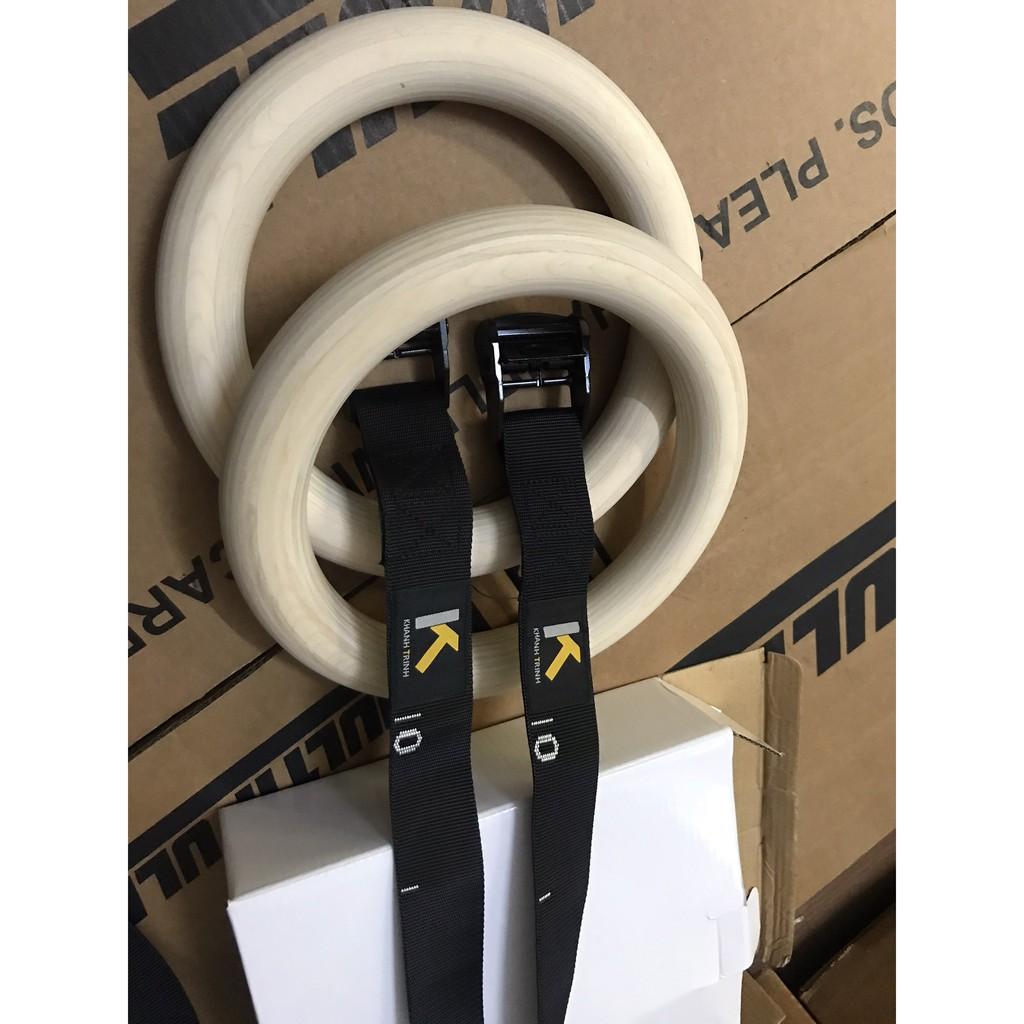 Mã hàng KT2.RING – Vòng treo xà Fitness Gymnastics Rings chất lượng cao-Dụng cụ tập street workout