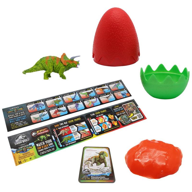 Đồ Chơi Trứng Slime Khủng Long Jurassic World Đổi Màu - Toy Monster-TM502 (Mẫu Màu Giao Ngẫu Nhiên)
