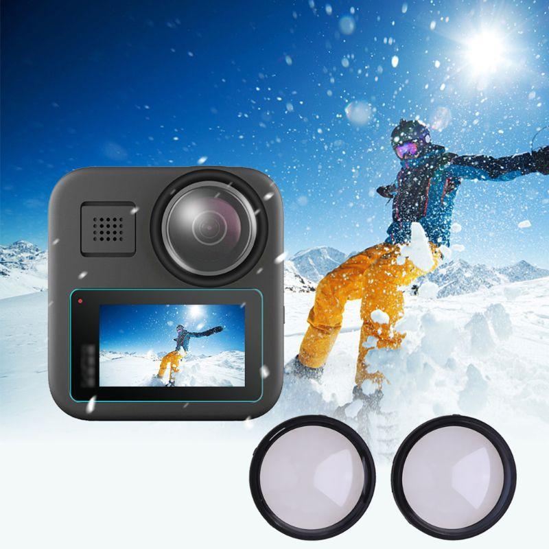 Miếng Dán Cường Lực Bảo Vệ Ống Kính Máy Ảnh Gopro Max