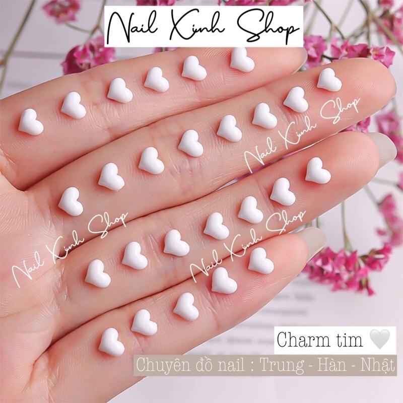 Charm tim nhỏ trang trí nail - móng tay nghệ thuật