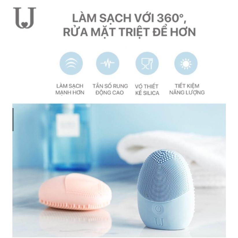 Máy rửa mặt Mini massage Xiaomi Youpin Jordan &amp; Judy NV0001 Cao Cấp Rung Sóng Siêu Âm - Rửa Sạch Sâu Da Mặt chất lượng