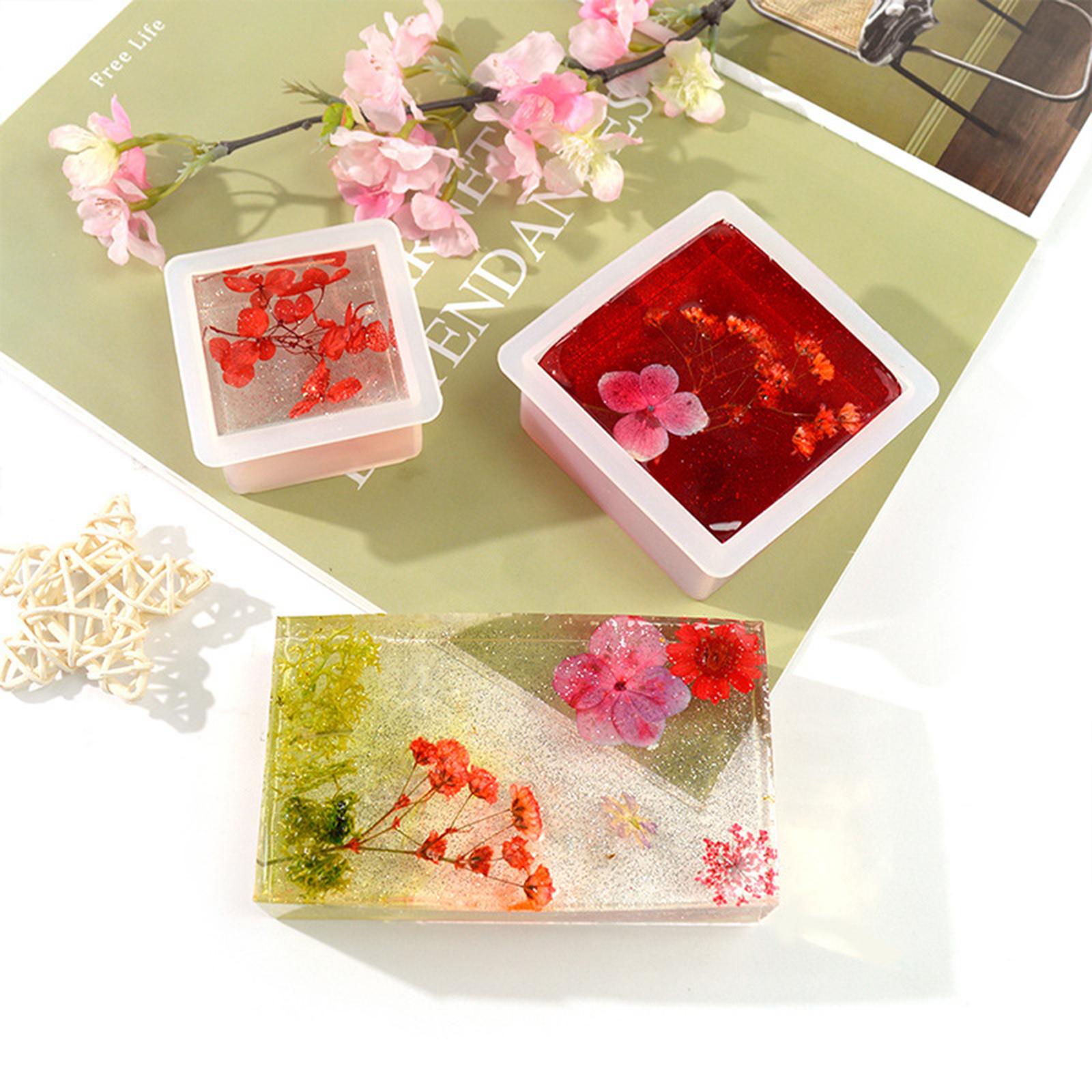 8 Pack Soap Silicone Molds Resin Casting Molds Handmade Craft Mould for Soap Making Candle Making, UV Resin, Epoxy Resin Jewelry Making