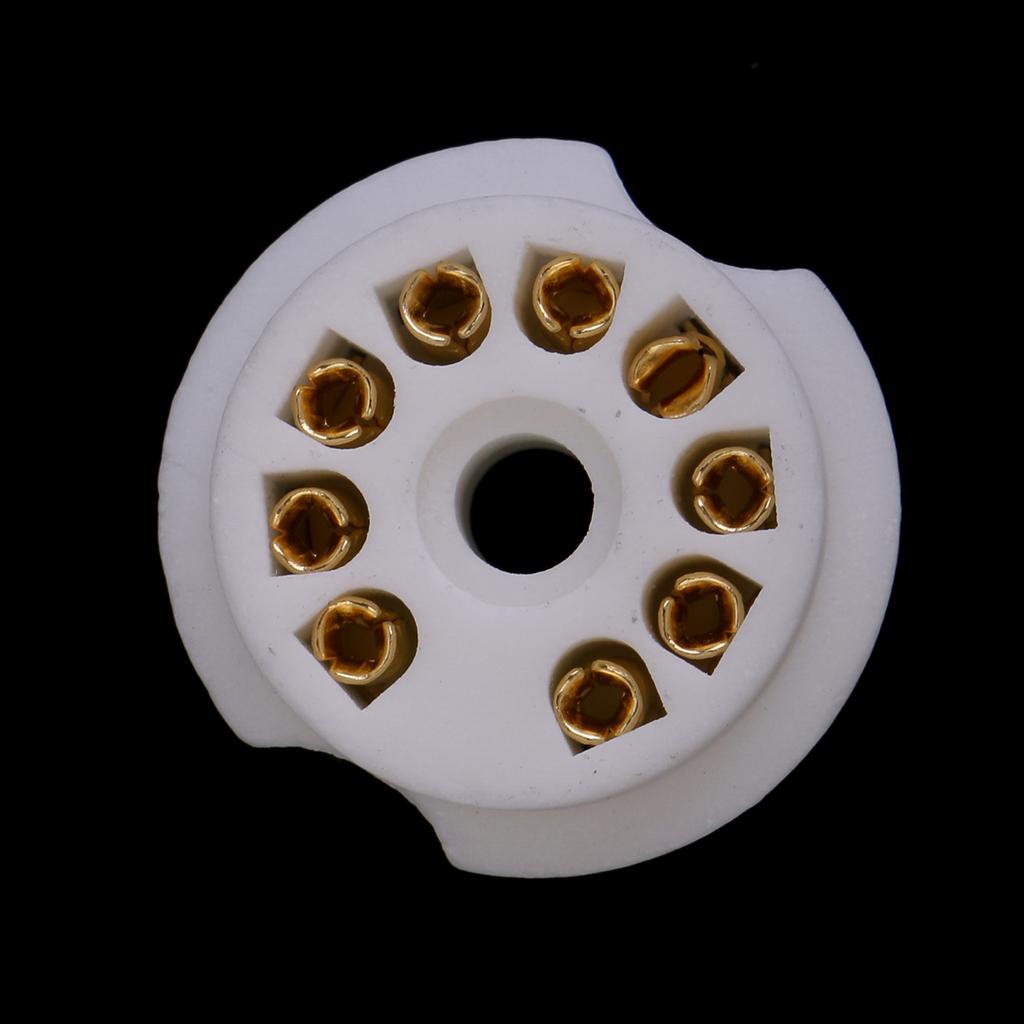 9pin PCB Mounting Vacuum Tube Socket GZC9-B-G For 12AX7,12AT7,12AU7,ECC83