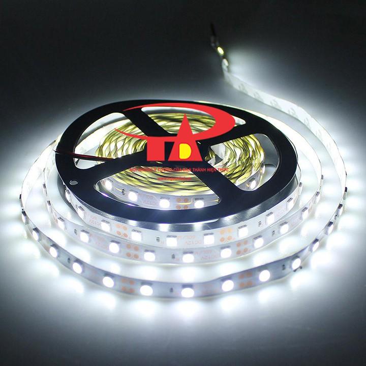 Đèn led dây dán cuộn 5m màu vàng 5050 loại tốt