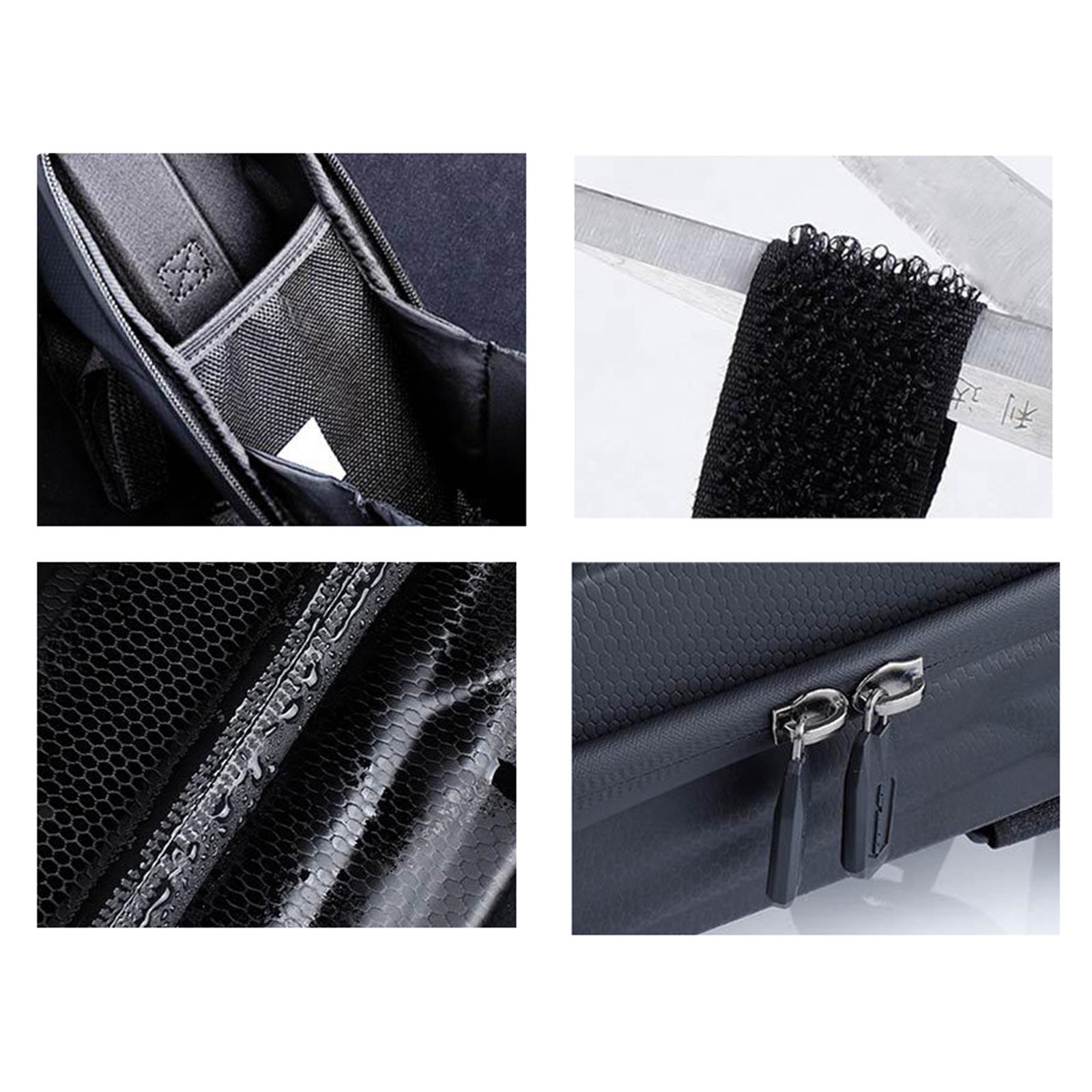 Scooter Storage Bag Scooter Front Hanging Bag Waterproof Scooter Handlebar Bag Folding Bike EVA Hard Shell Frame Bag