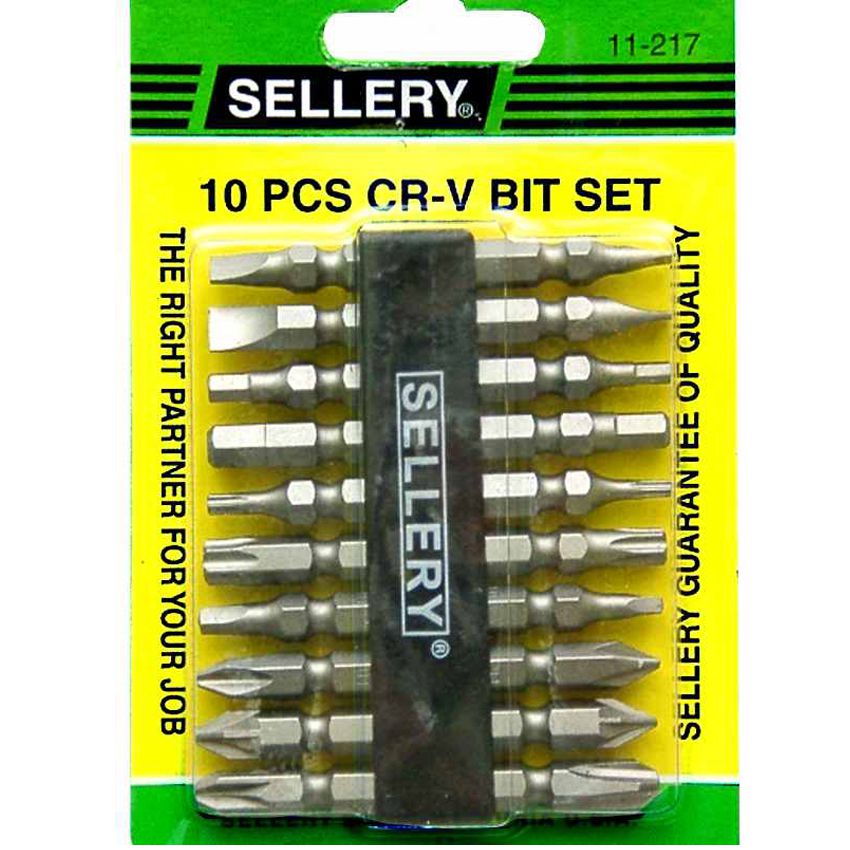 Bộ mũi tô vít 10 chi tiết Sellery 11-217