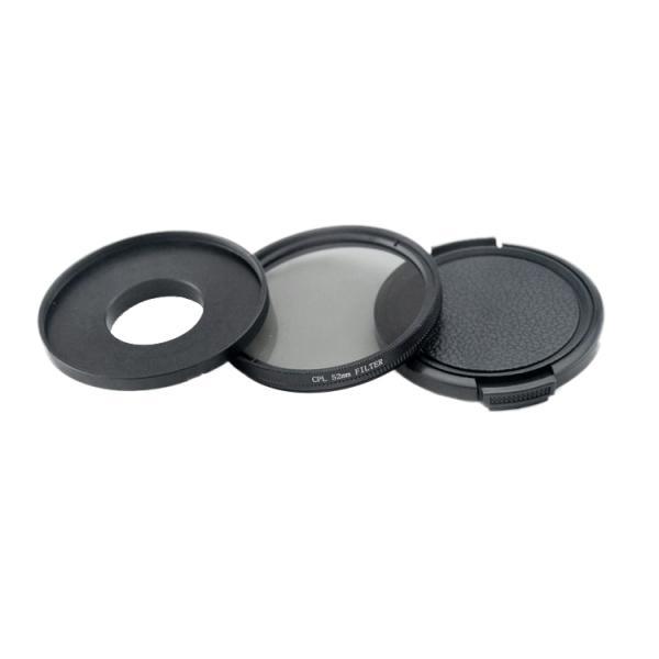 52mm CPL Filter Circular Polarizer Filter UV Lens + Cap Protector for Xiaomi