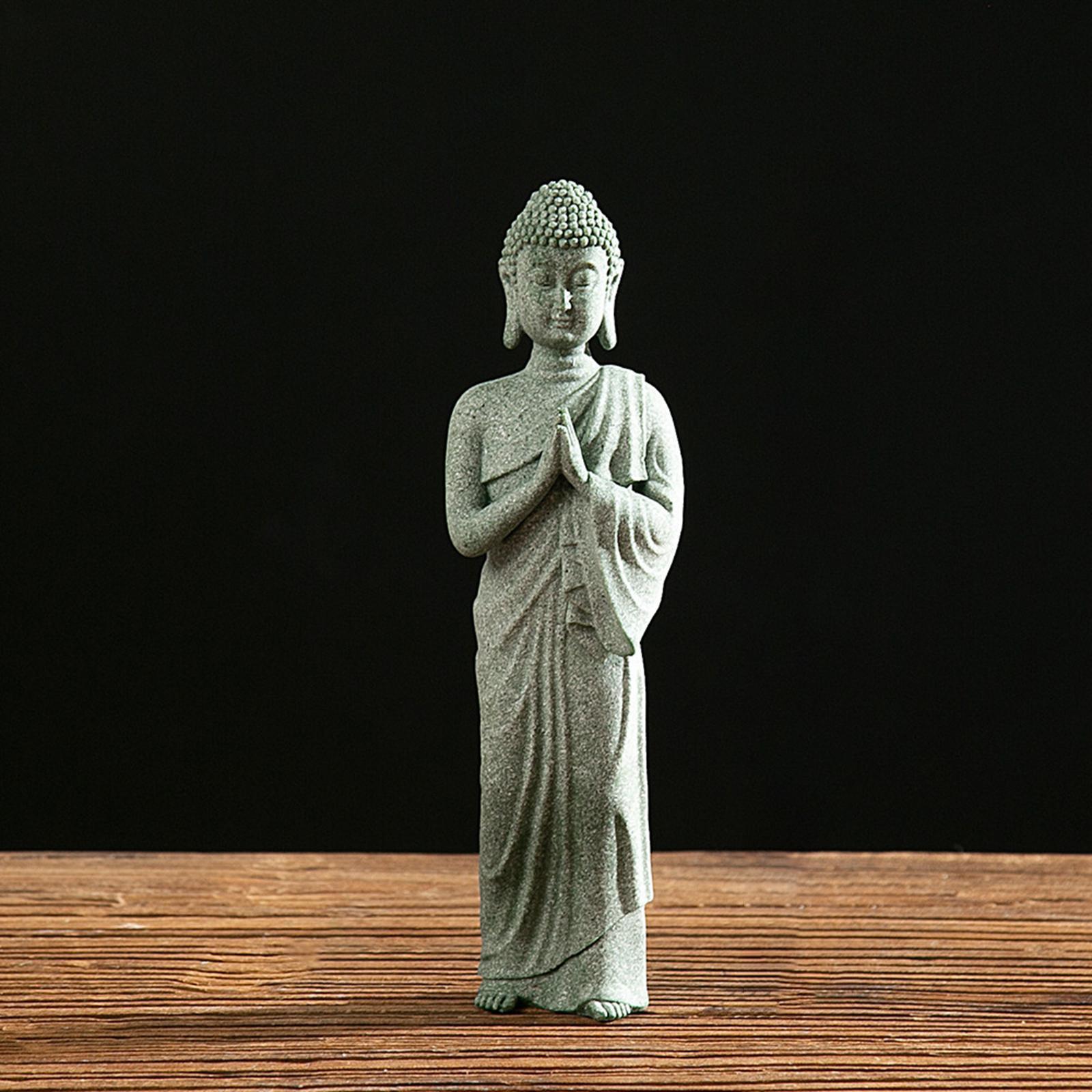 Buddha Statue Meditating Figurines Home Collectible Sculpture