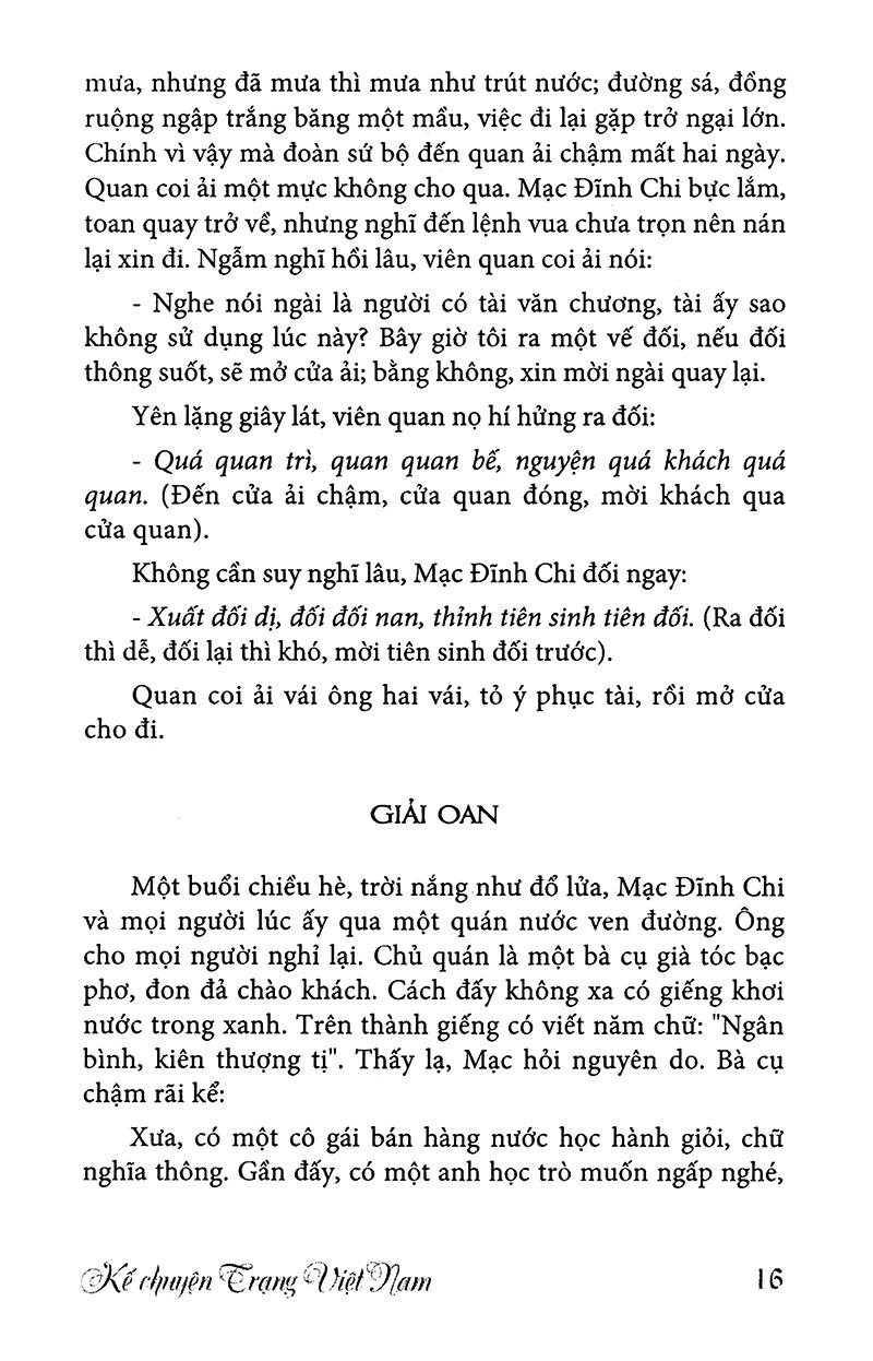 Kể Chuyện Trạng Việt Nam (Tái Bản)