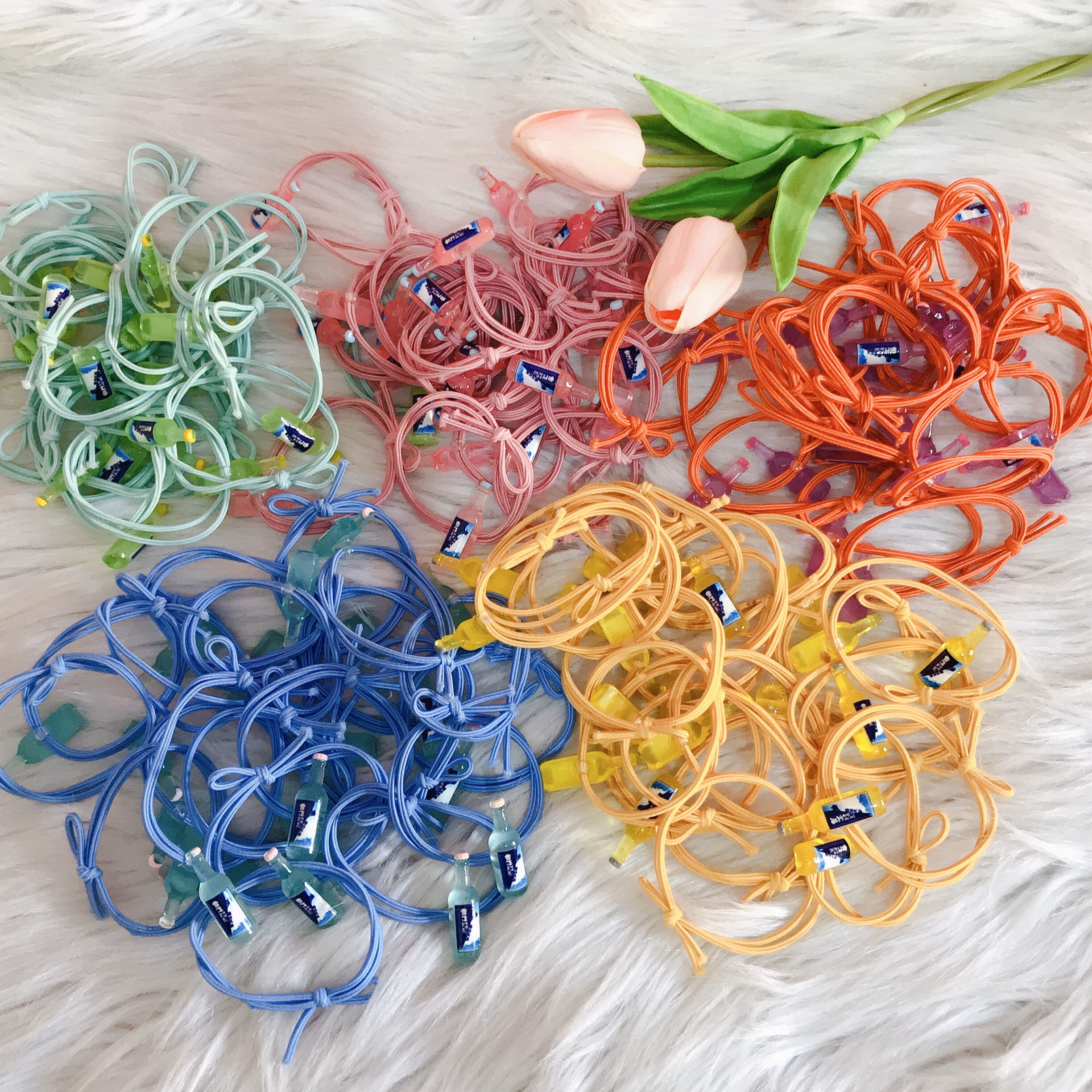 Dây Buộc Tóc Hình Chai Nước Xinh Xắn Kiểu Hàn Quốc Cho Bạn Gái