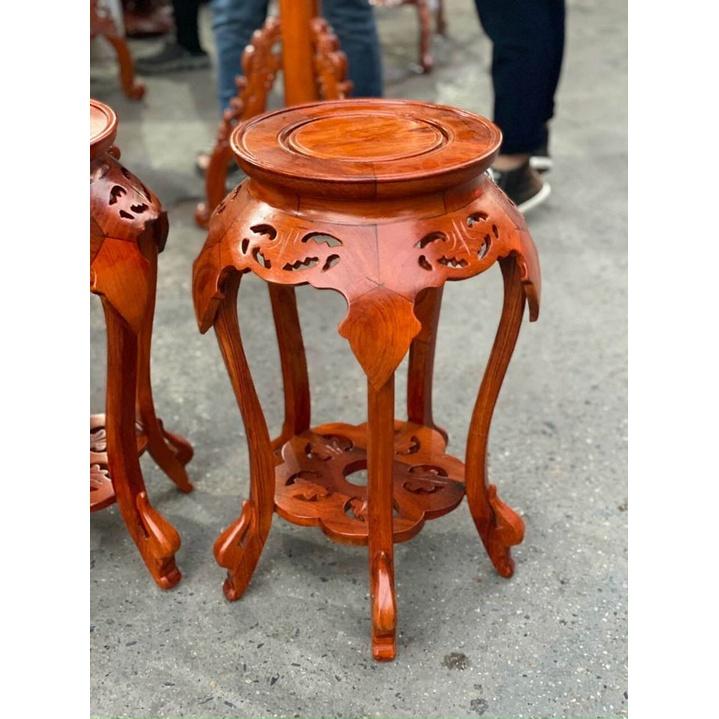 Đôn lá trầu gỗ Hương Mặt 30cm hàng đẹp, sang trọng