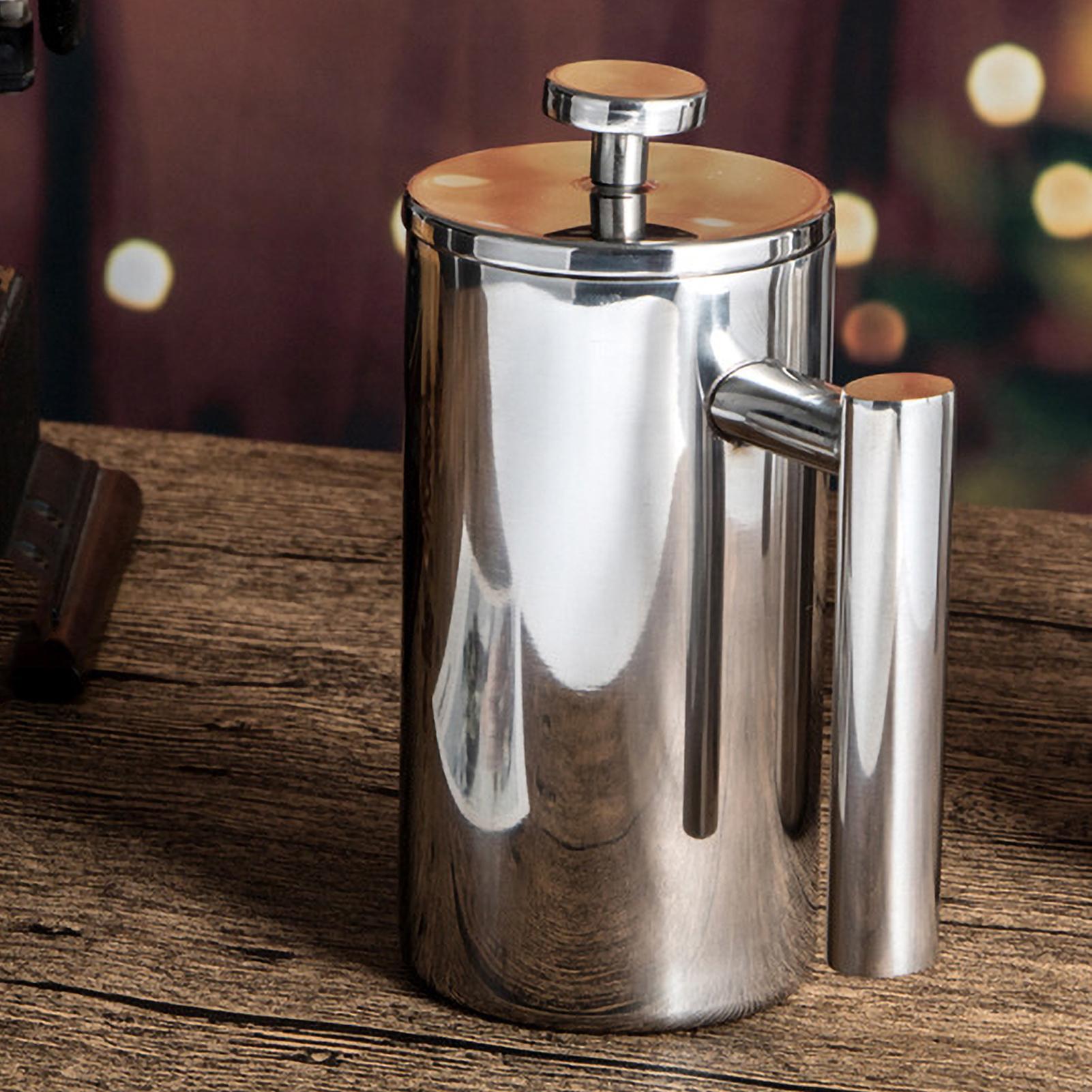350ml/800ml/1000ml French Press Coffee Maker Stainless Steel Double Walled Insulated Coffee Maker Pot