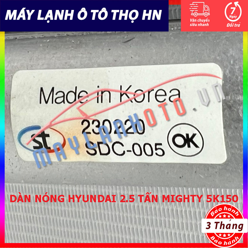 Dàn nóng Hyundai 2,5 Tấn E-Mighty II Chính 5K150 Hàng xịn Hàn Quốc