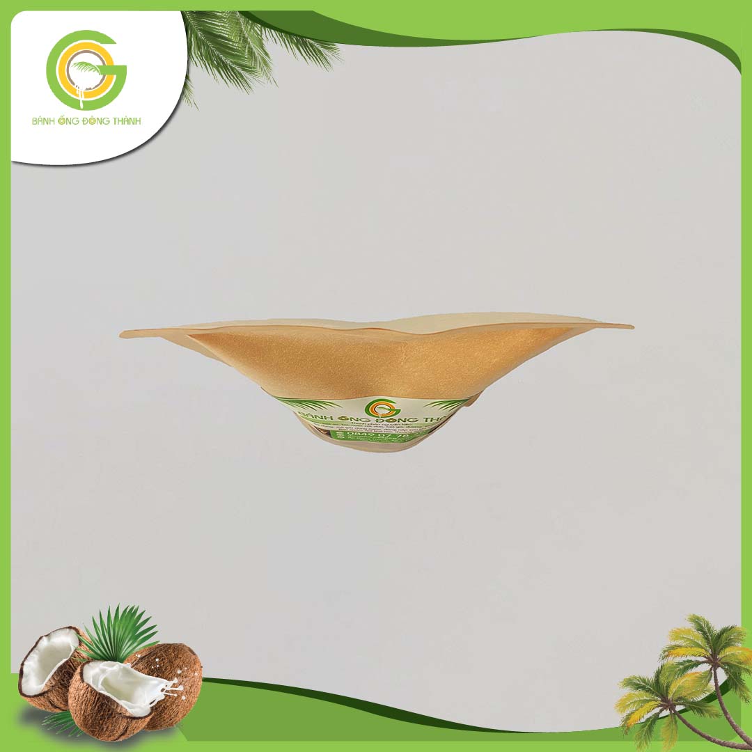Bánh ống Đông Thành thơm ngon - Bánh ống xứ dừa dạng túi - Đặc sản Bến Tre túi bánh ống dừa