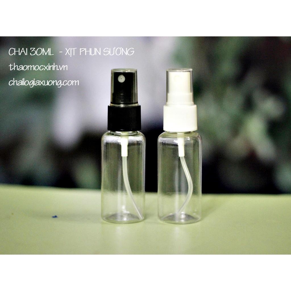 CHAI NHỰA 30ML CHAI NHỰA 30ML NẮP BẬT / CHAI 30ML XỊT PHUN SƯƠNG / CHAI 30ML VÒI KHÓA / CHAI 30ML NHẤN GIỌT