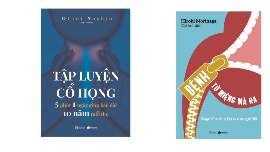 Sách Combo Tập luyện cổ họng - 5 phút 1 ngày giúp kéo dài 10 năm tuổi thọ +Bệnh từ miệng mà ra