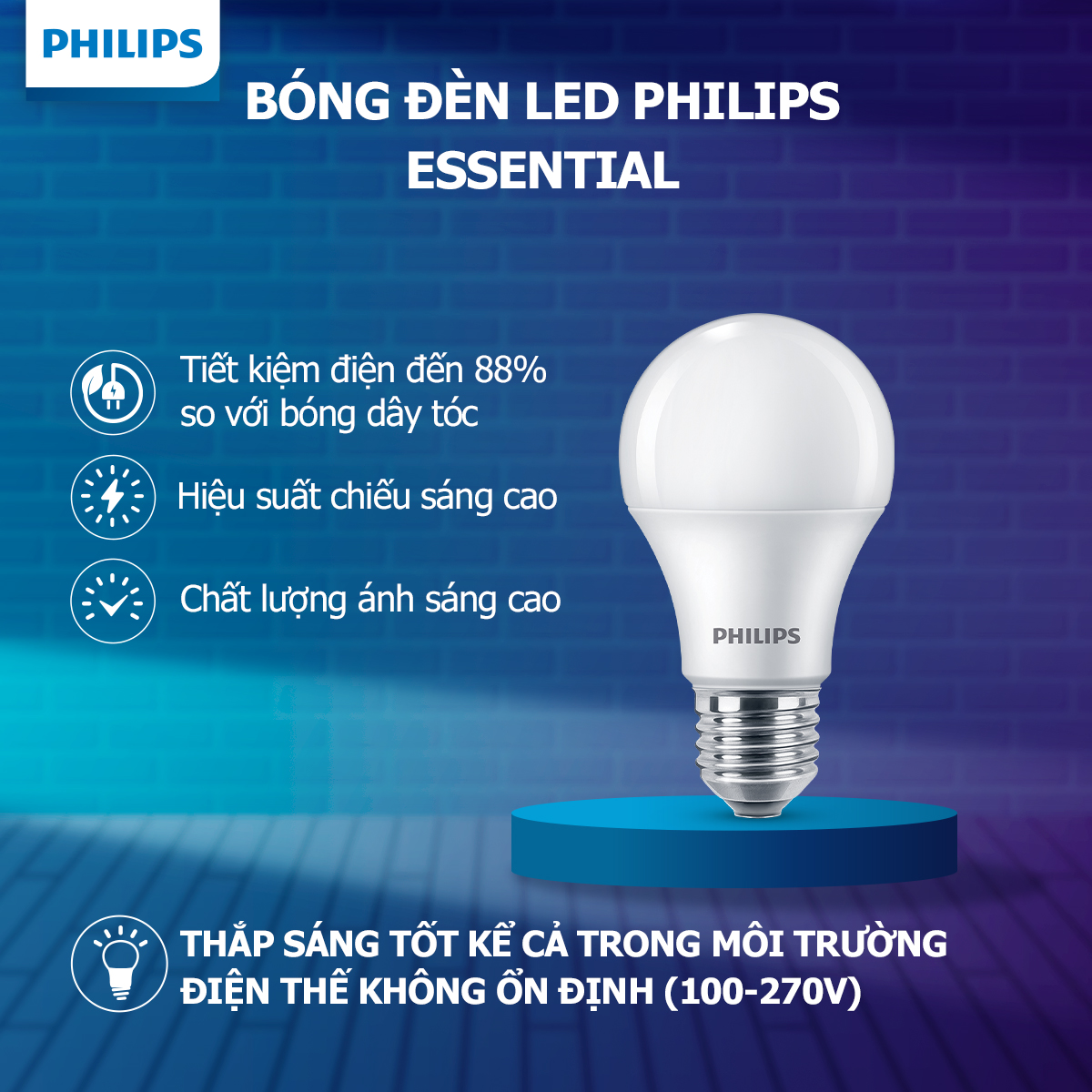 Bóng đèn Philips Essential LEDBulb