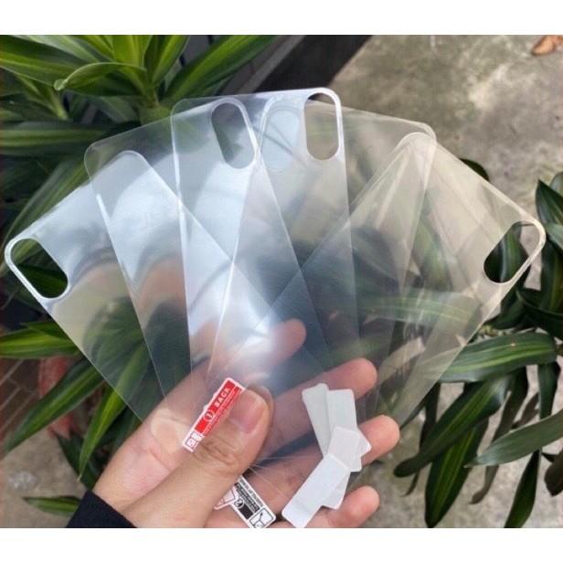 MIẾNG DÁN LƯNG TRONG DÀNH CHO IPHONE - BẢO VỆ MẶT SAU - TRONG SUỐT - DỄ DÁN