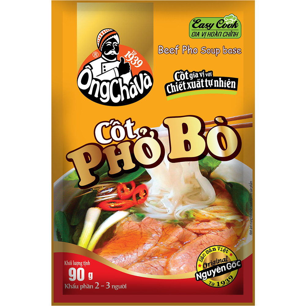 Combo 5 Gói Cốt Phở Bò Ông Chà Và 90g (Beef Pho Soup Base)