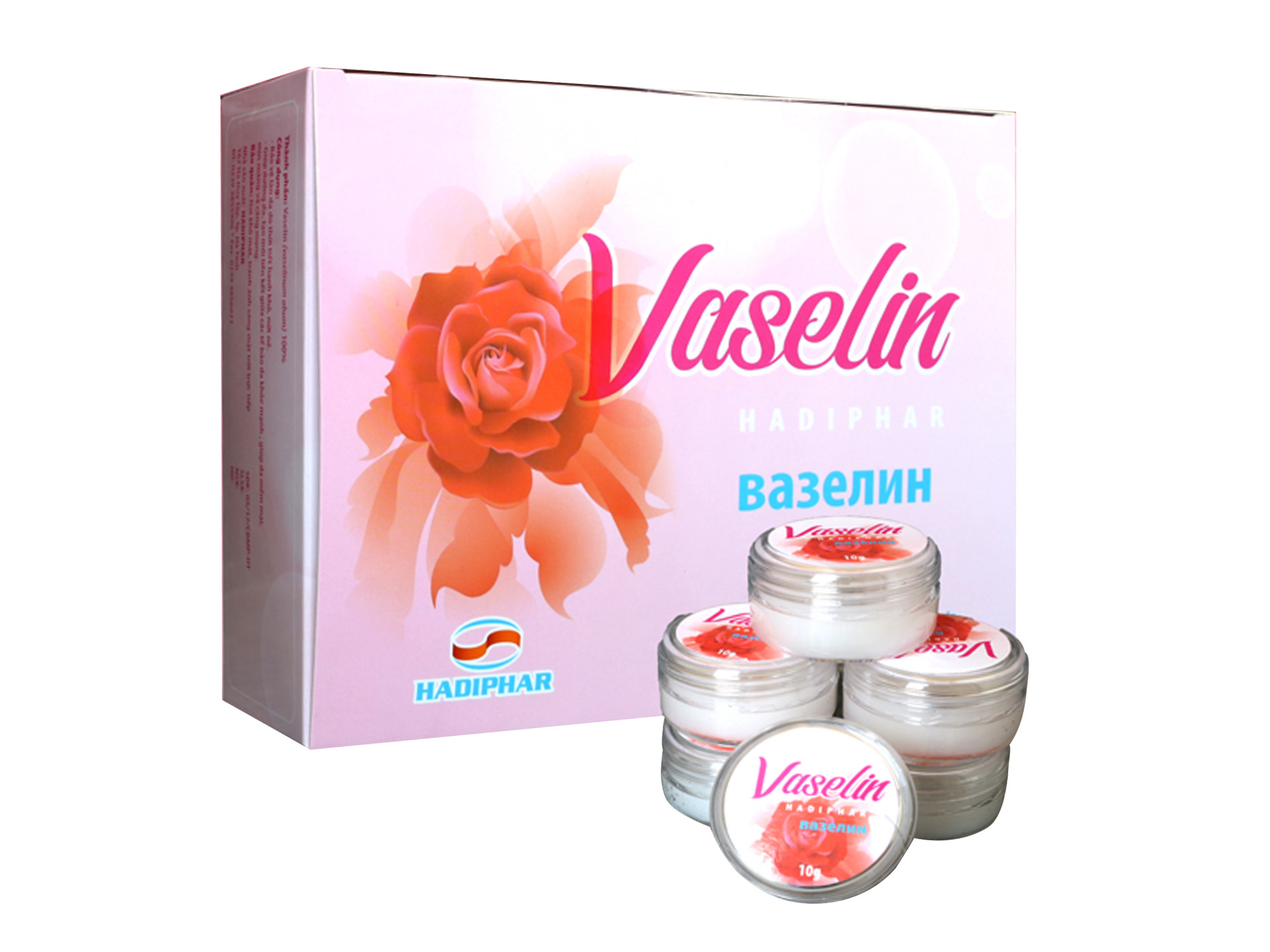 Dưỡng ẩm - Dưỡng môi VASELIN HADIPHAR Hộp 10g