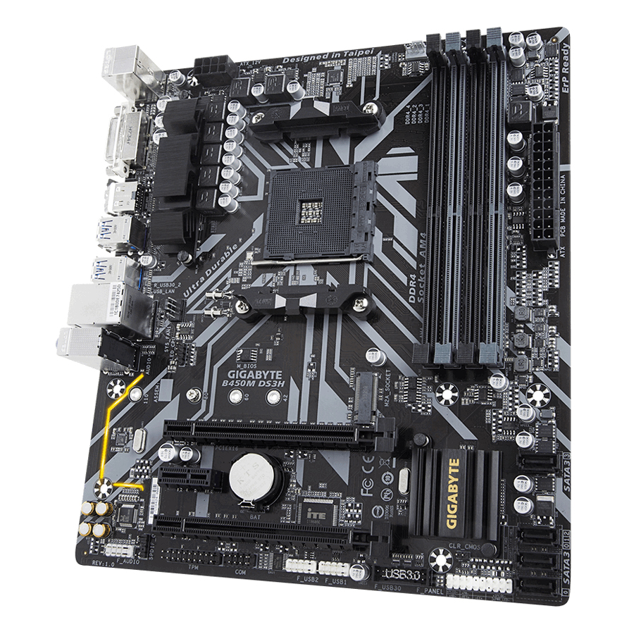 Bo Mạch Chủ Mainboard Gigabyte GA-B450M DS3H - Hàng Chính Hãng