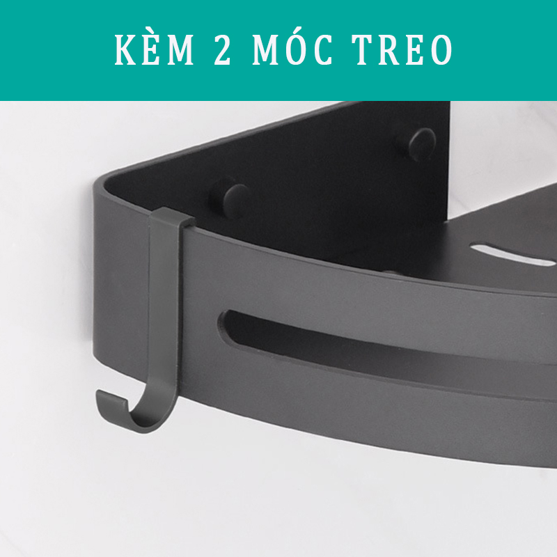 Kệ góc nhà tắm để dầu gội mỹ phẩm phong cách hiện đại