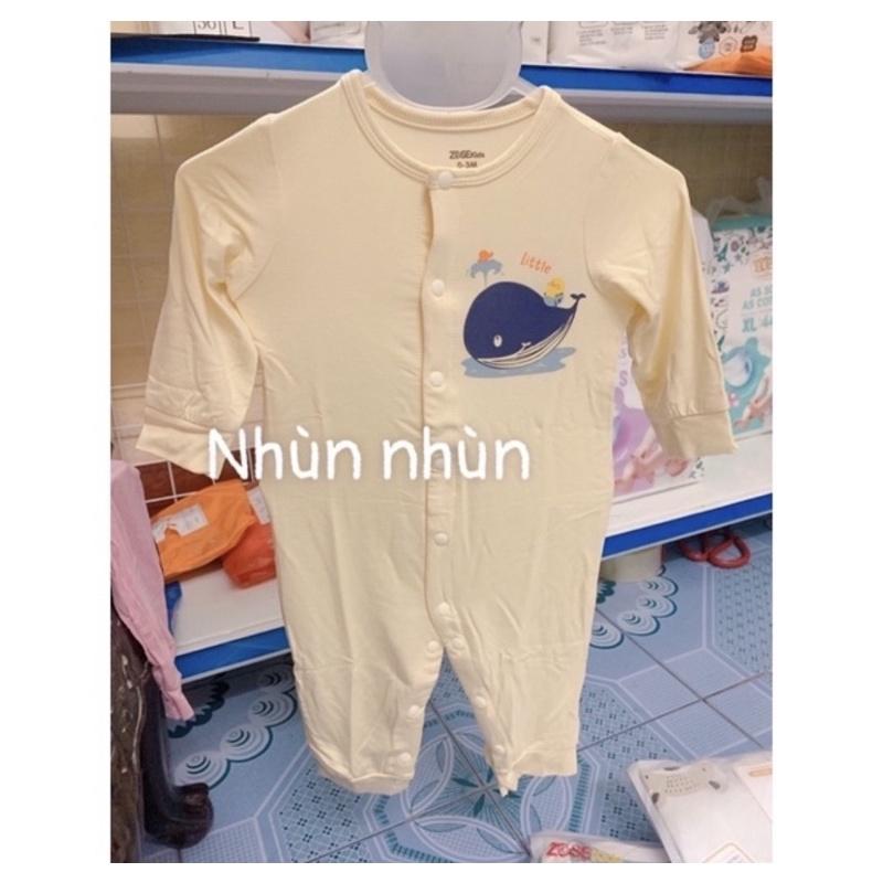 Bộ Body dài tay/cộc tay ZoseKids sơ sinh sợi tre in hình trẻ em Zose Kids size 0-3/3-6/6-9(nhiều mẫu