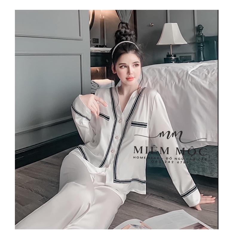 BỘ PIJAMA CỔ V QUẢNG CHÂU CAO CẤP