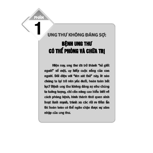 Phòng chống ung thư thật là đơn giản