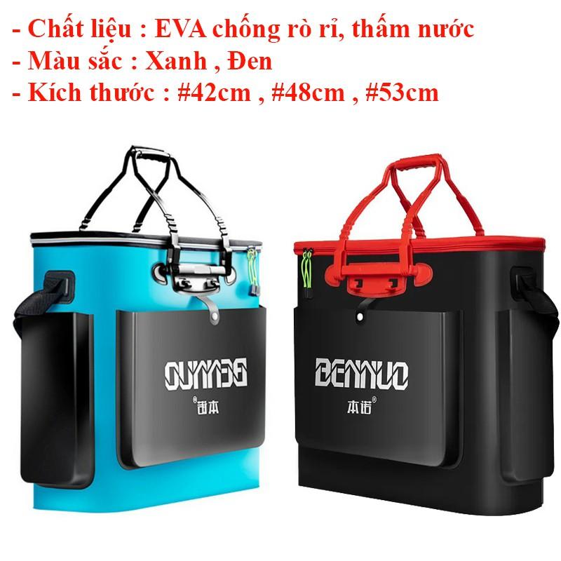 Thùng Đựng Cá Bennuo Đa năng chất liệu EVA chống thấm nước cao cấp , có thể gấp gọn tiện lợi TC-14