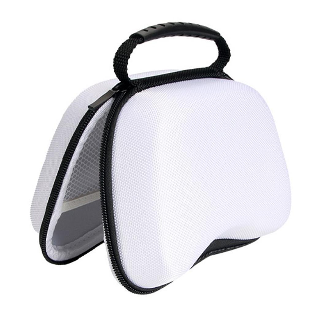 Portable Travel Carrying Bag Case Shell for PS5 Controller Gamepad White