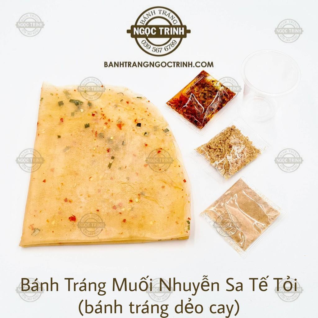 (5 Túi) Bánh tráng muối nhuyễn sa tế tỏi loại bánh tráng dẻo cay bánh tráng Ngọc Trinh