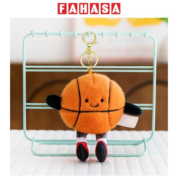 Móc Khóa Bông Quả Bóng Rổ 10 cm - ZooZoo 7501 - Màu Nâu