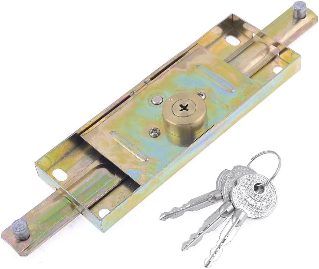 Màn trập cửa kho / cửa hàng Khóa vàng dọc hai tông màu với 3 phím