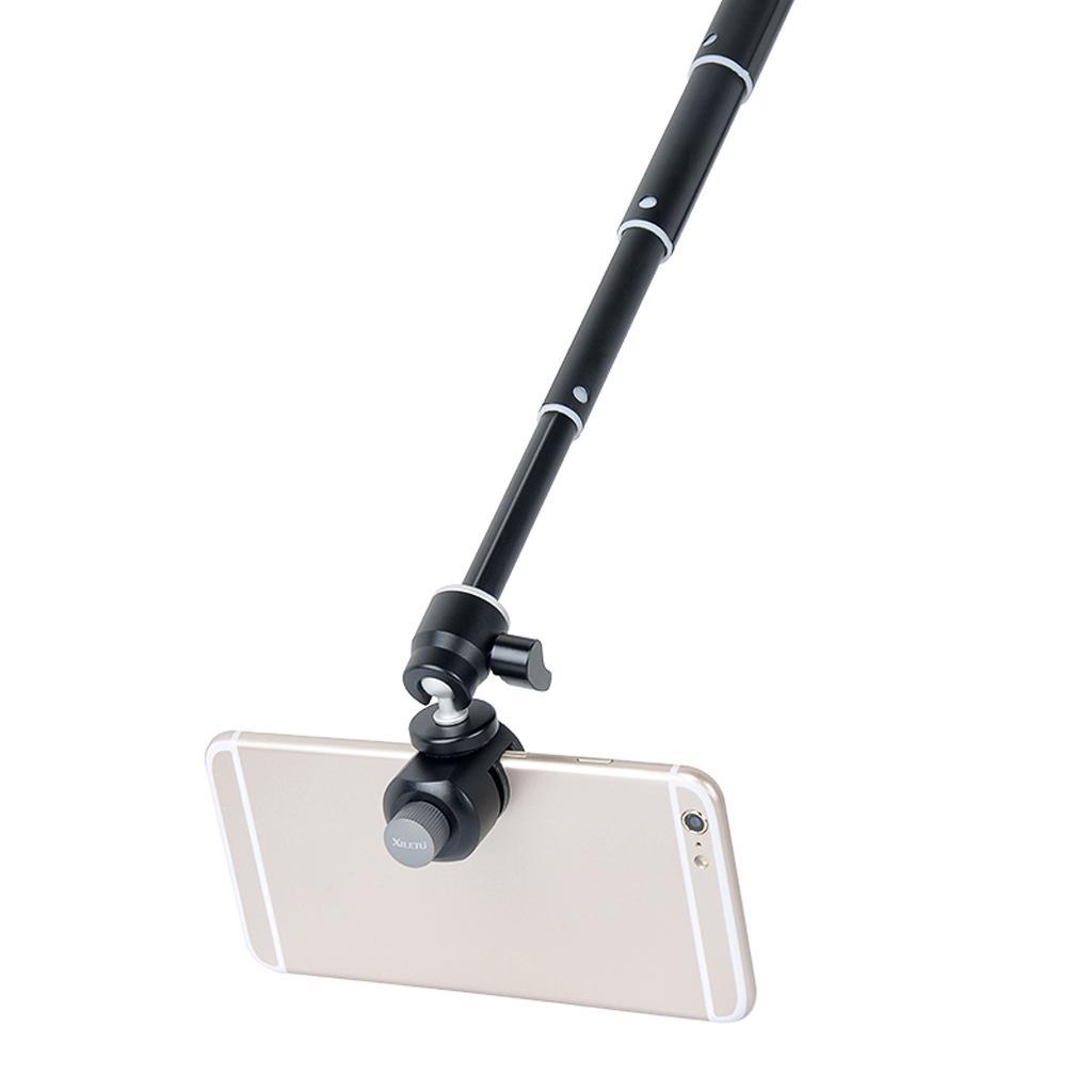 Mini Tabletop Handheld Tripod & Ball Head & Phone Clip for Digital Camera