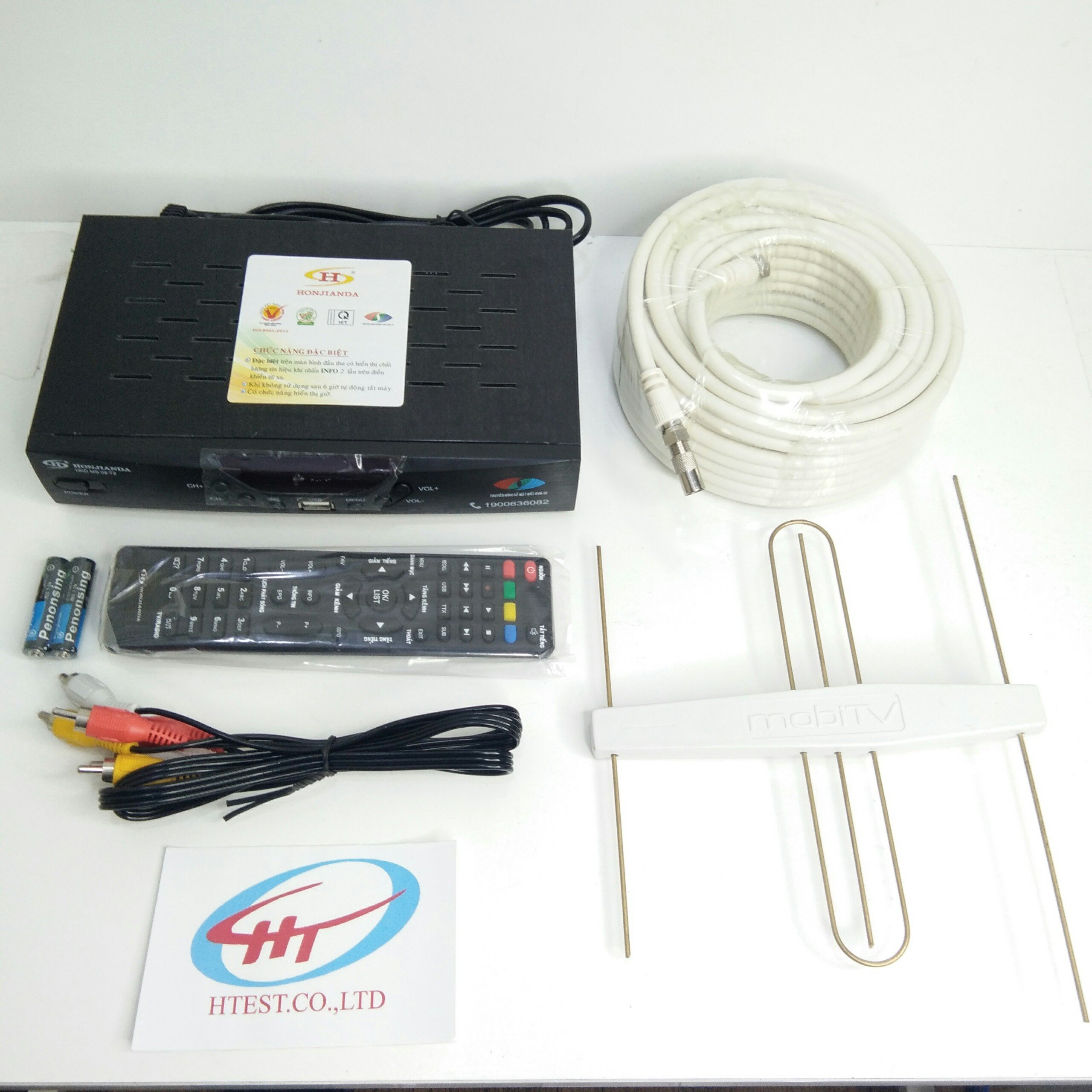 Combo tron bộ đầu thu dvb t2 HKD MS02 + anten khuếch đại mobi + dây 15 mét , Hàng Chính Hãng.