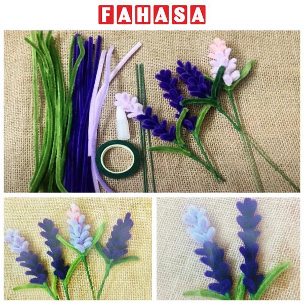 Bộ Nguyên Liệu Làm Hoa Lavender Từ Kẽm Nhung - Vinacraft