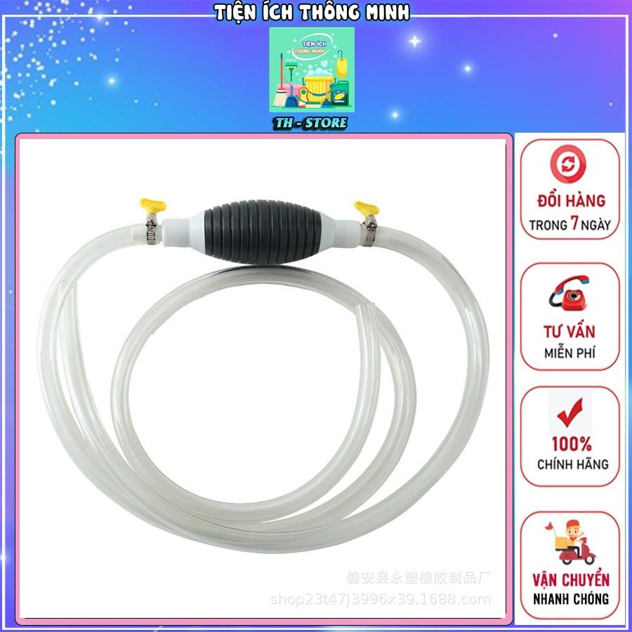 Dụng cụ bơm hút xăng dầu, chất lỏng bóp tay cao cấp tặng kèm van khoá - TT774