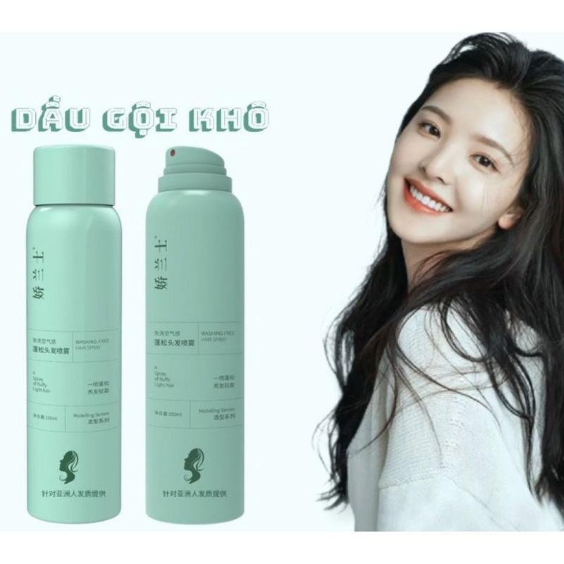 Xịt gội khô hót làm bồng bềnh tóc