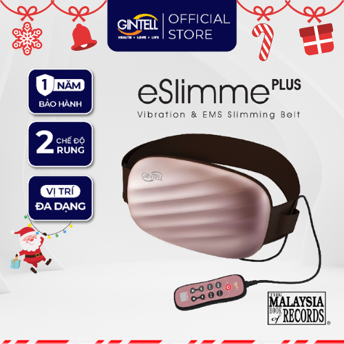 Đai Đeo Massage Rung Tan Mỡ GINTELL - Eslimme PLUS Chính Hãng | 1 Năm Bảo Hành