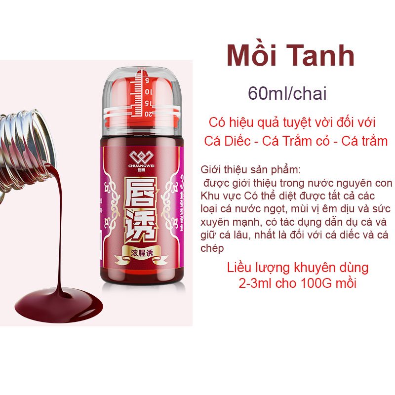 Tinh Mùi Câu Cá , Hương Liệu Dụ Cá Chuangwei Siêu Nhậy , Gia Vị Câu Cá Hoàn Hảo MT23