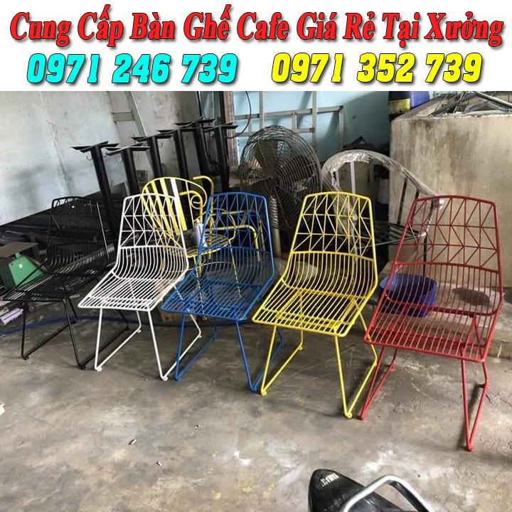 Ghế sắt cafe ngoài trời